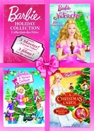 Barbie Holiday Collection DVDs in the Nutcracker A Perfect Christmas Carol.png (419 kB) A coleção do feriado da Barbie.