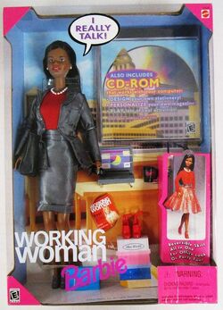 Working woman barbie sales