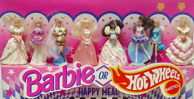 Mcdonalds barbie happy hot sale meal toys 1992