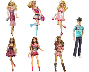 Barbie Fashionistas Cutie Fashion Pack 2010 3 Outfits