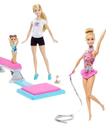 barbie gymnastic set