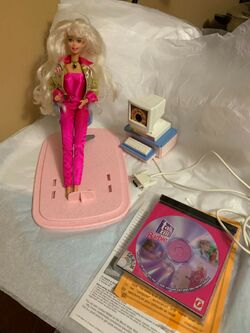 Talk With Me Barbie Doll and CD ROM 17350 Barbie Wiki Fandom