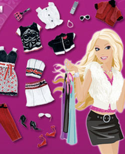 Barbie fashion fever styling top head