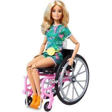 Barbie on a wheelchair top