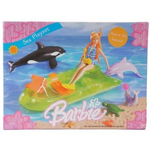  Ocean Friends Ken and His Dolphin Friend Barbie : Toys & Games