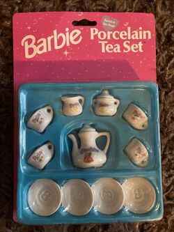 Barbie china tea set 1992 deals