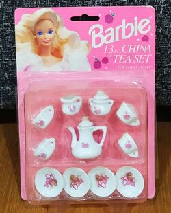 Barbie china tea set top