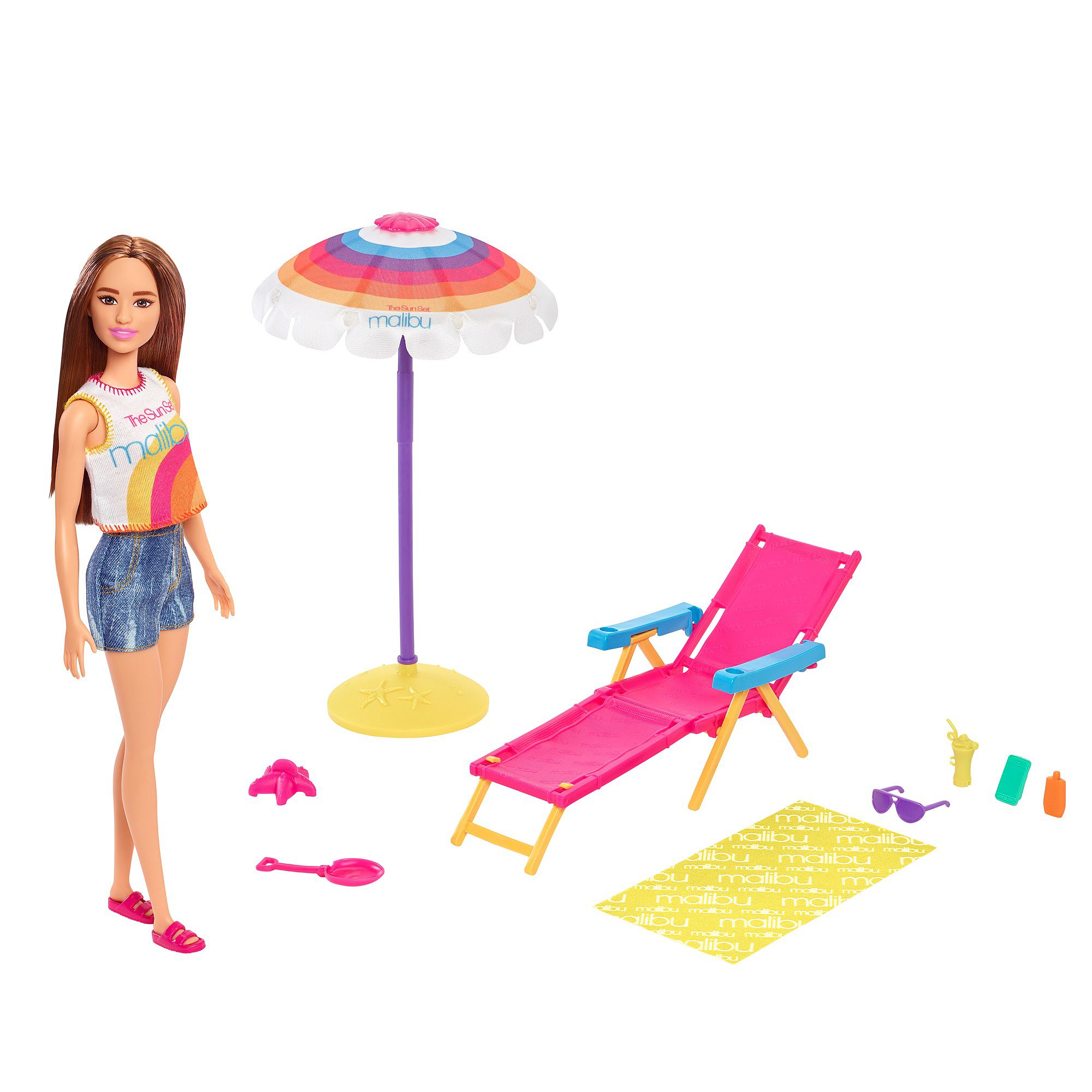 Barbie beach umbrella hot sale