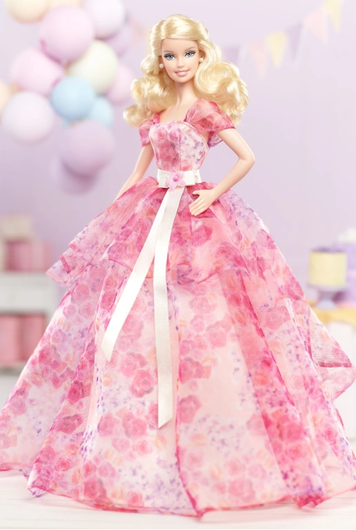 birthday barbie dress Barbie Birthday Doll Dress With Hair Pin main image 0