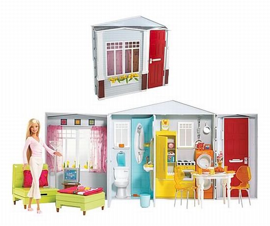 barbie totally real doll house