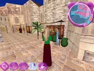 Barbie (Adventure) scoping out Indian market stalls.