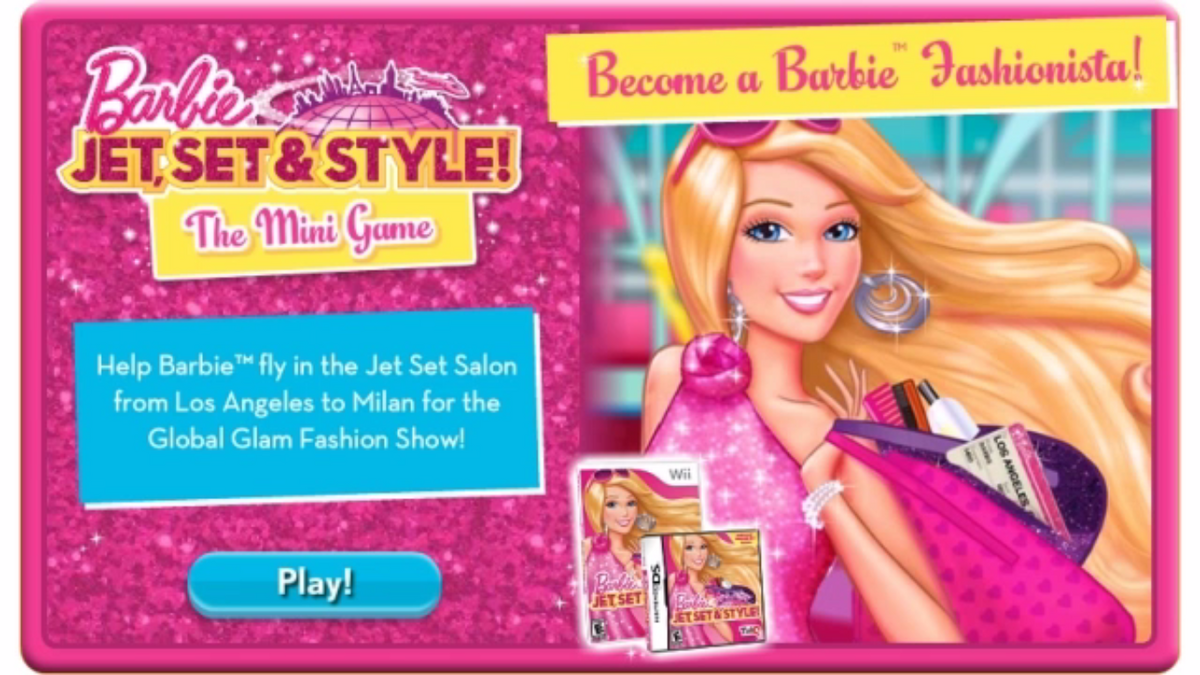 Barbie game store set
