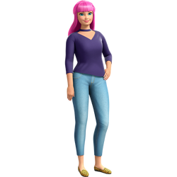 Barbie Dreamhouse Adventures Daisy Doll Pink hair Curvy