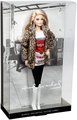 Barbie Andy Warhol Platinum Doll Nrfb in Hand Le 999 New 2015