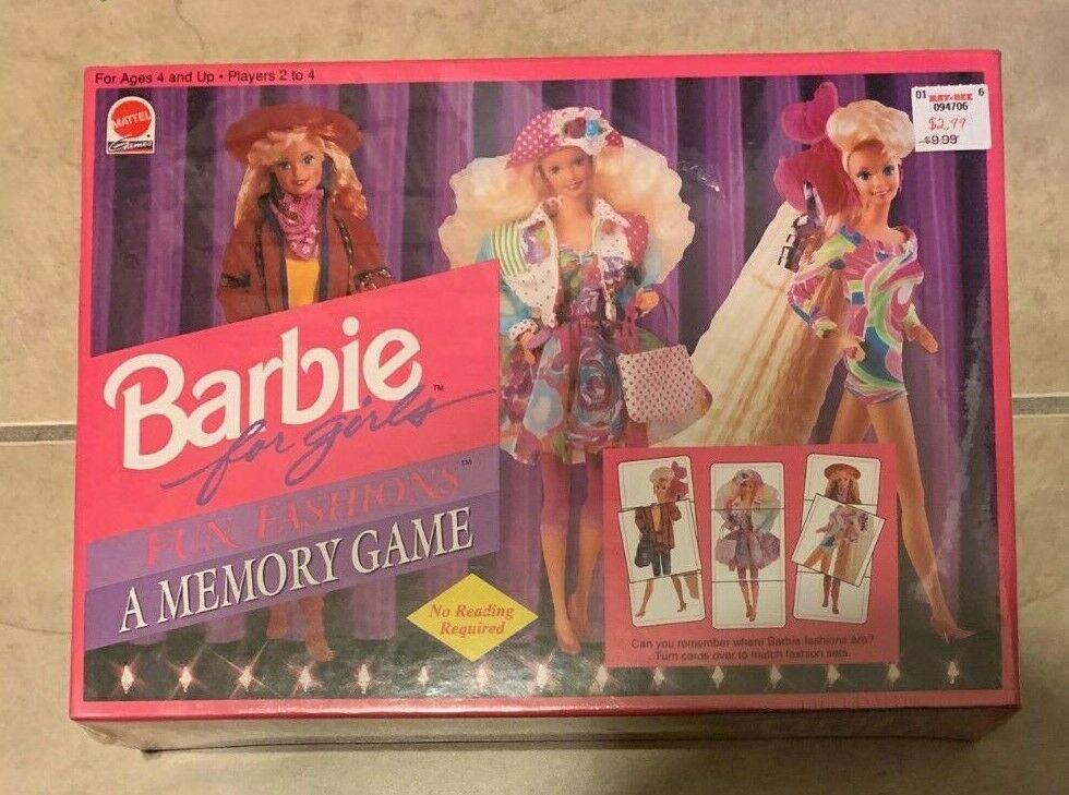 Barbie memory game top