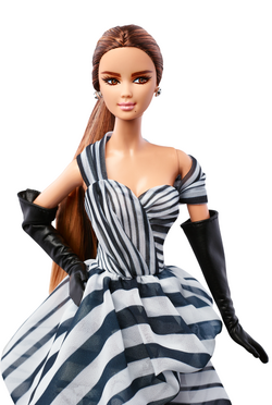 Black and White Collection Chiffon Ball Gown Barbie Doll Barbie
