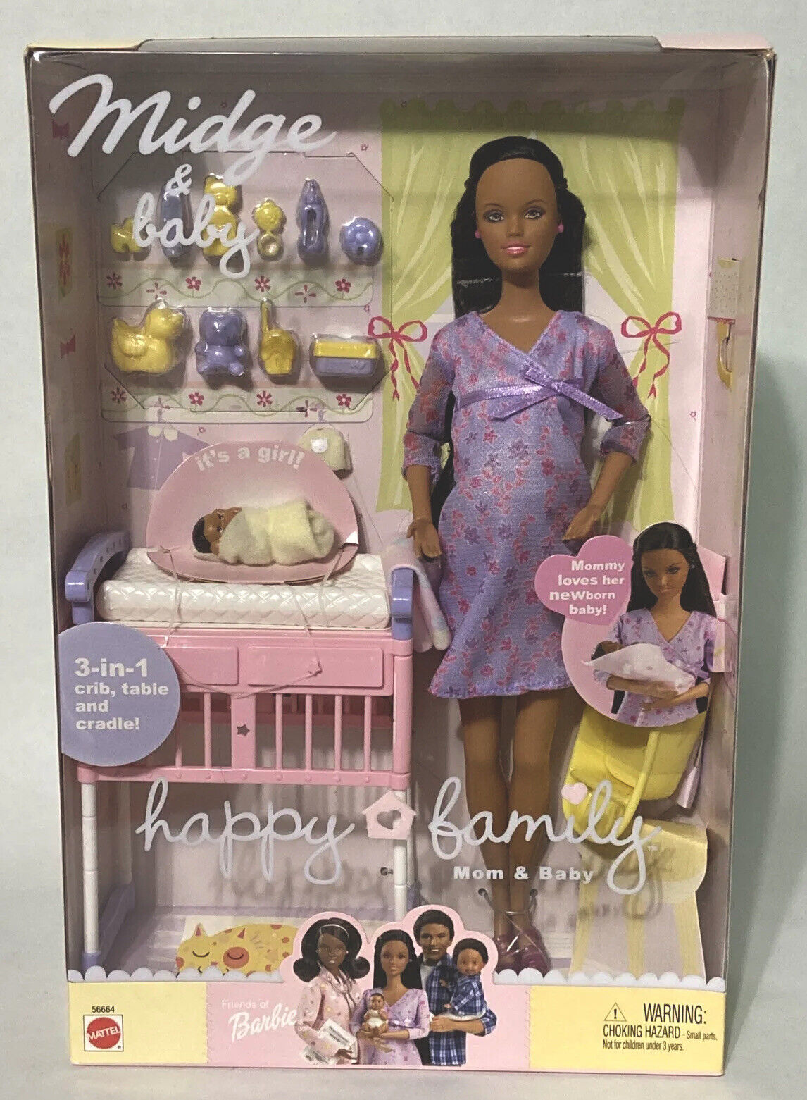 Barbie midge happy family top