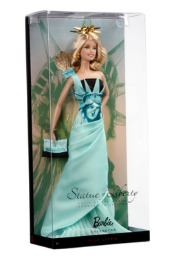 Barbie statue of liberty top