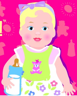 Free Online Kid Games: Barbie Let's Baby-sit Baby Krissy Game