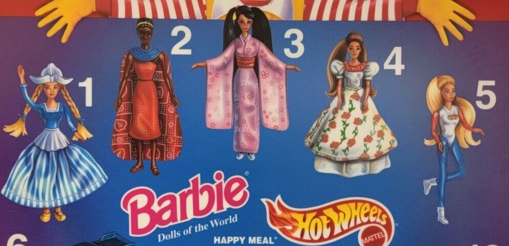 Barbie doll sales mcdonalds set