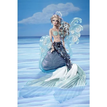fitted lace wedding dress Barbie Mermaid Gown Silkstone X8254 Gold Label Fashion Model Collectio –  ToysHouse main image 0