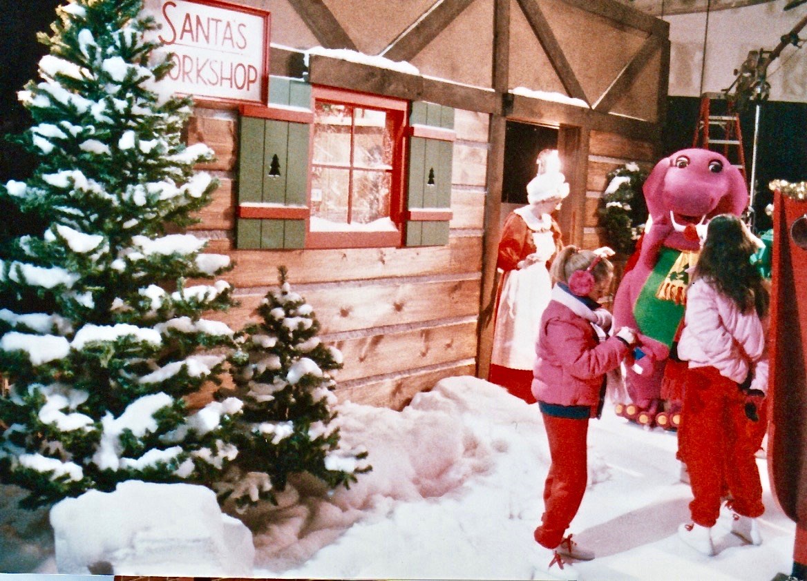 barney waiting for santa german barney waiting for santa german