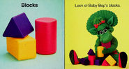 Page 3. Baby Bop and her blocks.