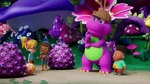 Barney and kids in The Snuzzleberry Snatcher