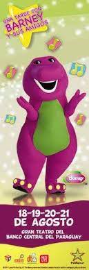 Promotional poster for Una Tarde con Barney y sus Amigos