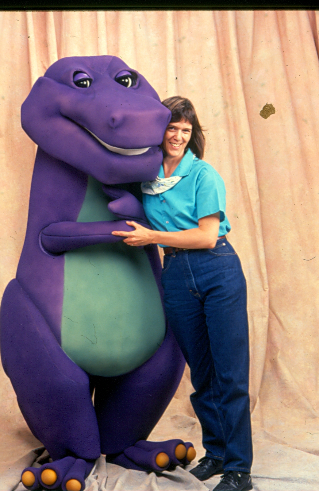 Barney costume on sale