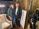 Larry and Leora Rifkin behind the scenes.