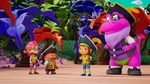 The Castaway Crew on the island