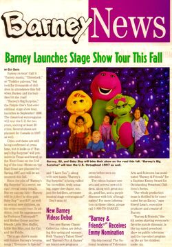Barney News Summer 1996