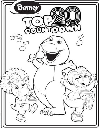 Top 20 Countdown Barney Wiki Fandom Printable barney coloring pages, coloring sheets and pictures for kids, children. top 20 countdown barney wiki fandom