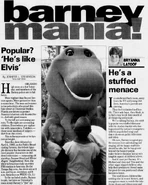 Barney Mania (Tampa Bay Times - April 26, 1993)