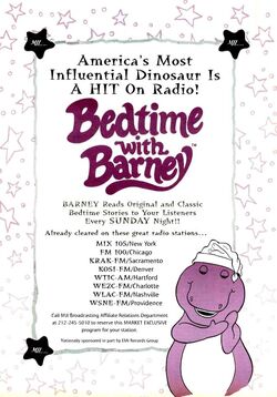 Bedtime with Barney poster