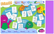 Friends Page - Print out and color your favorite friends such as Baby Bop, BJ, Riff, and of course Barney!