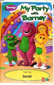 My Party with Barney 1998 VHS Kideo Starring Sarah