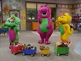 Barney who's who on the choo choo