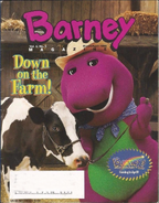 Barney in the cattle barn with Bernice
