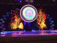 The stage for Barney Live in Concert