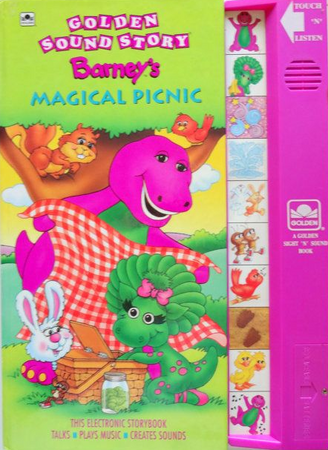 Golden Books Big Coloring Book Barney at the Zoo 