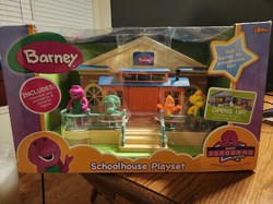 Barney schoolhouse best sale playset