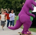 10632120 911071959012665 1451407450 n.jpg (100 KB) Children running behind Barney during filming for the revamped "Barney Theme Song".