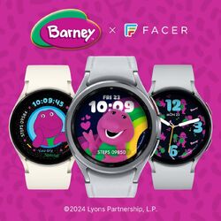 Barney x Facer (graphic)