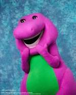 Barney holding is jaw.