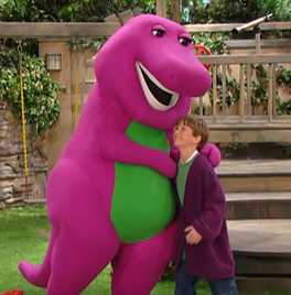 Barney and Ryan sharing a hug (Big as Barney)