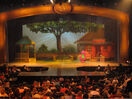 Barney introducing himself in the park onstage.