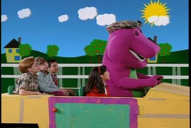 Barney riding best sale on a bike