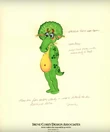 Baby Bop with a yellow tummy as designed by Irene Corey Design Associates.